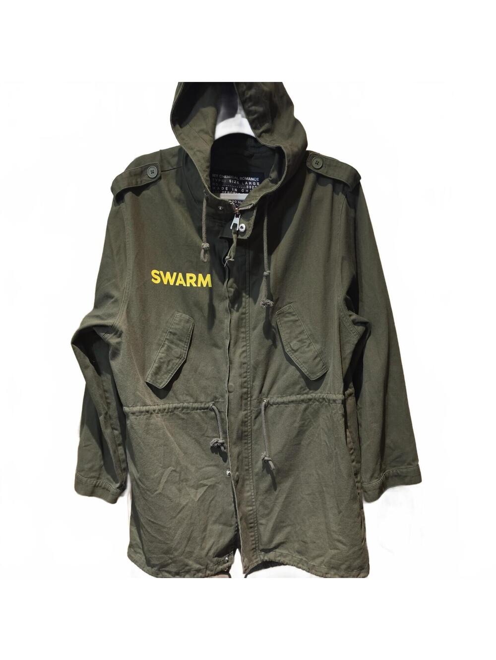 My Chemical Romance Jacket Size Large SWARM 100% cotton, Military Jacket